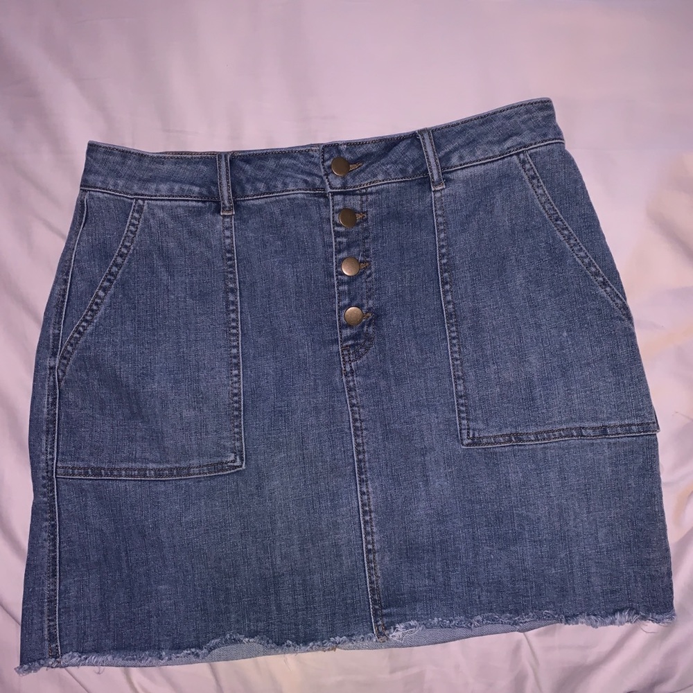 Gianni Bini high rise jean skirt